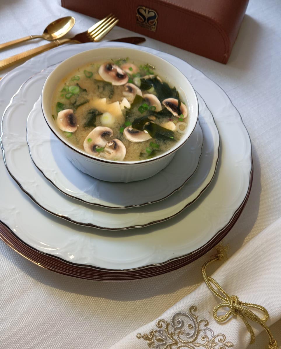 Soupe champigon wakami