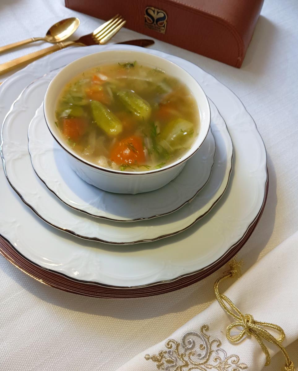 Soupe de pigeon et échalote