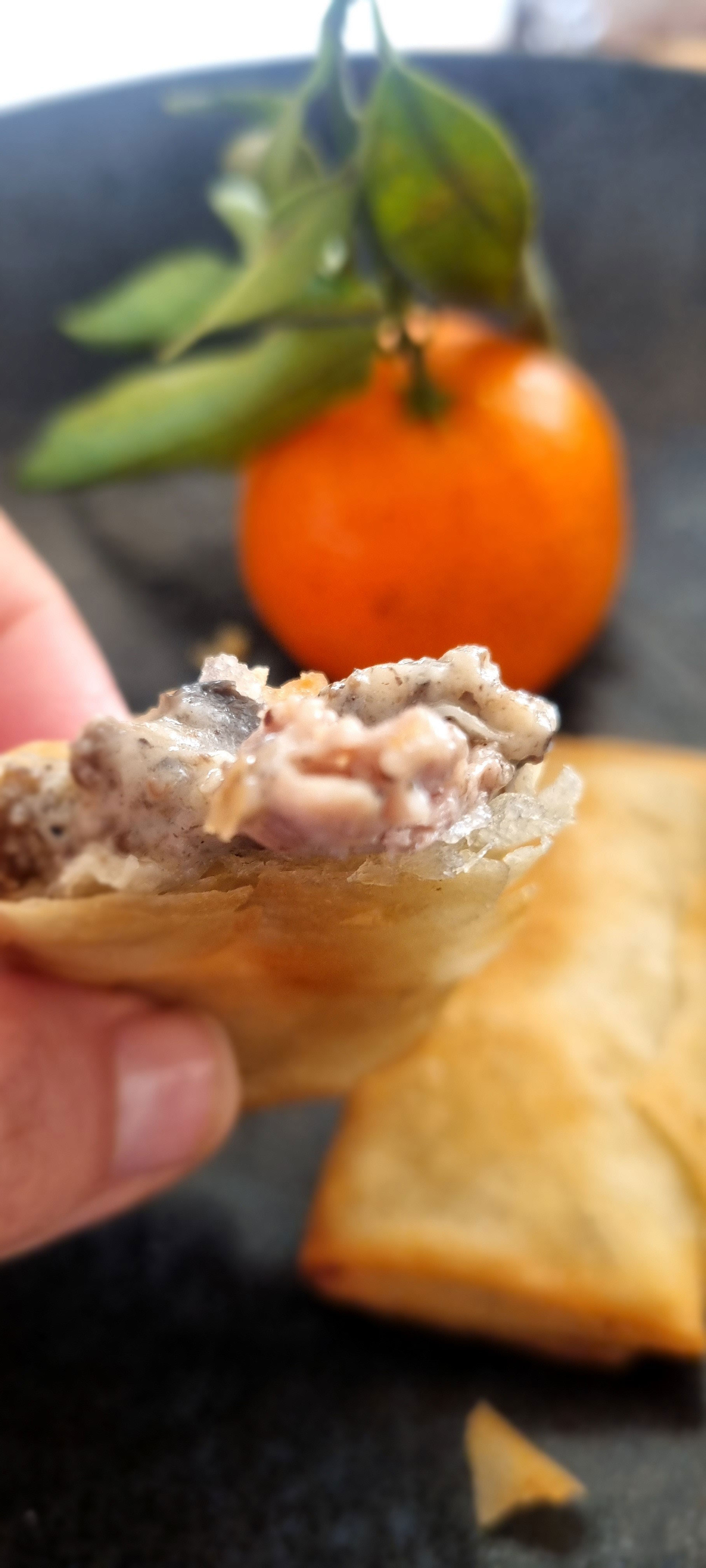 Nems à la crème de truffe